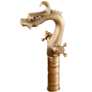 VÒI LAVABO NÓNG LẠNH BẰNG ĐỒNG CỔ ĐIỂN KANLY GCA10