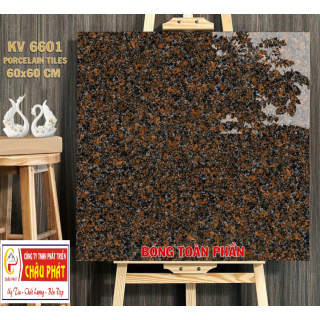 GẠCH LÁT NỀN 60X60 BÓNG KÍNH TOÀN PHẦN KV6601