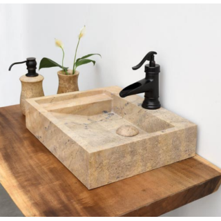 LAVABO ĐÁ TỰ NHIÊN ĐẶT BÀN KANLY MAR24V