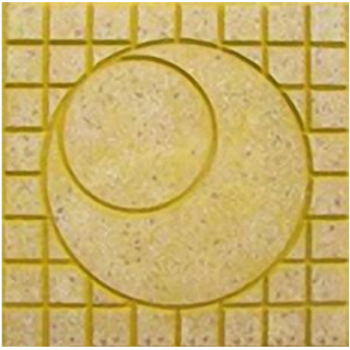 GẠCH VỈA HÈ 40X40 TERRAZZO MẶT TRĂNG VÀNG