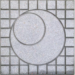 GẠCH VỈA HÈ 40X40 TERRAZZO MẶT TRĂNG XÁM