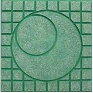 GẠCH VỈA HÈ 40X40 TERRAZZO MẶT TRĂNG XANH