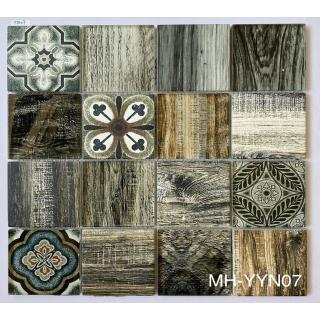 Gạch Mosaic Thủy Tinh Cao Cấp Giả Gỗ MH - YYN07