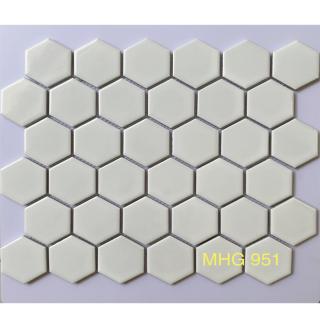 Gạch Mosaic Gốm sứ Lục Giác Men Trơn MHG 951 - MHG 9525