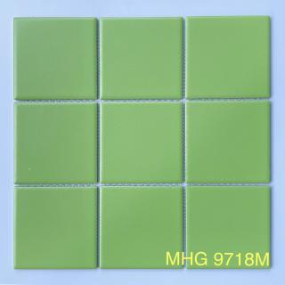 Gạch Mosaic Gốm sứ Xanh Lá Men Trơn MHG 9718M