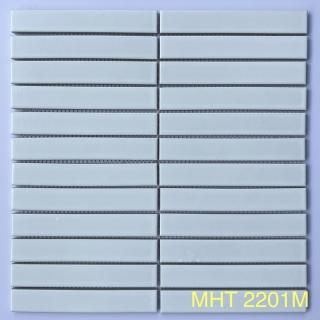 Gạch Mosaic Que Đũa Màu Trắng Men Trơn MHT 2201M