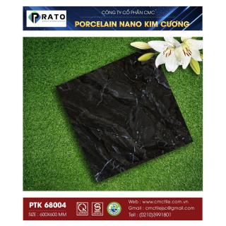 Gạch Lát Nền - Ốp Mặt Tiền 60x60 Vân Đá Đen CMC PTK68004