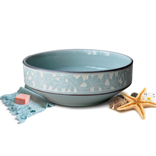 LAVABO SỨ HOA VĂN KANLY SU111