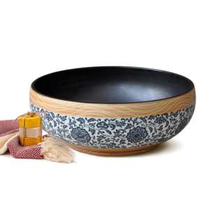 LAVABO SỨ HOA VĂN KANLY SU113