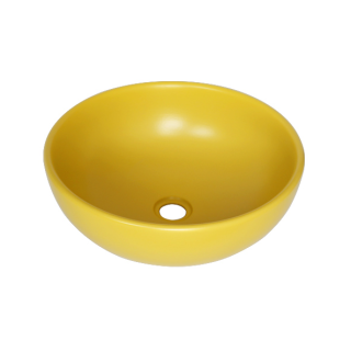 LAVABO TRÒN BẰNG SỨ KANLY SU514 MÀU VÀNG