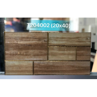 GẠCH TRANG TRÍ 20X40 ĐÁ VI TINH NHŨ VÀNG T204002
