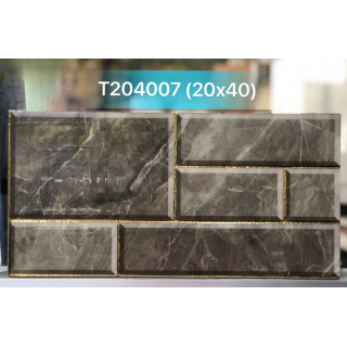 GẠCH TRANG TRÍ 20X40 ĐÁ VI TINH NHŨ VÀNG T204007