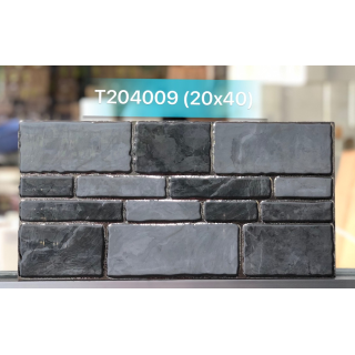 GẠCH TRANG TRÍ 20X40 ĐÁ VI TINH NHŨ BẠC T204009