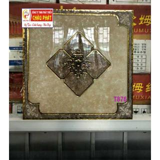 GẠCH TRANG TRÍ 30X30 VI TINH NHŨ VÀNG T876