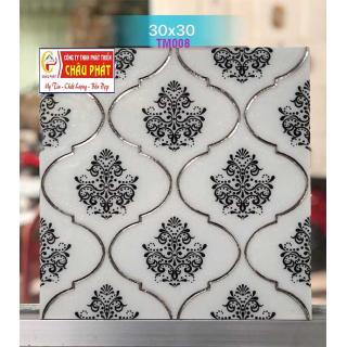 GẠCH TRANG TRÍ 30X30 NHŨ BẠC TM008