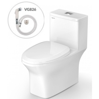 BỒN CẦU VIGLACERA V700 (V72) NẮP ÊM + VÒI XỊT VG826
