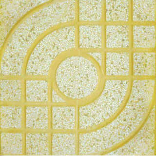 GẠCH VỈA HÈ 40X40 TERRAZZO MẮT NAI VÀNG