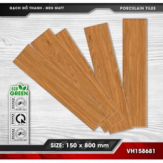 Gạch Lát Nền Giả Gỗ Thanh 15x80 Đá Mờ Men Matt VICENZA VH158681