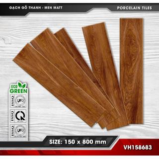 Gạch Lát Nền Giả Gỗ Thanh 15x80 Đá Mờ Men Matt VICENZA VH158683