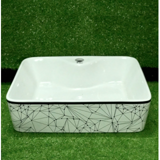 CHẬU LAVABO ĐẶT BÀN 12B CHỮ NHẬT