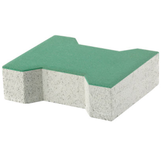 GẠCH VỈA HÈ TERRAZZO CHỬ I XANH