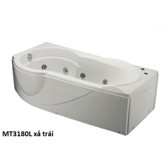 BỒN TẮM MASSAGE CAESAR MT3180L/R CHÂN YẾM DÀI 1.8M