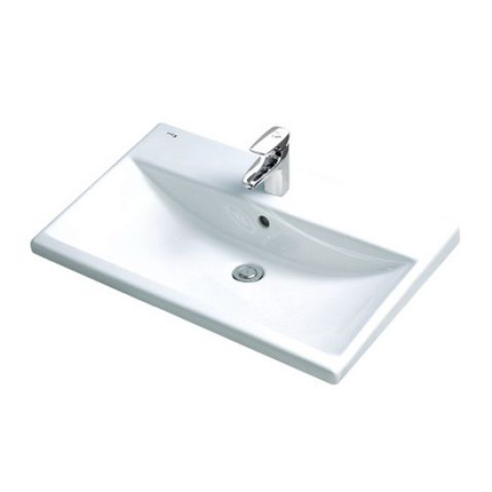 CHẬU RỬA LAVABO INAX L-2397V DƯƠNG VÀNH