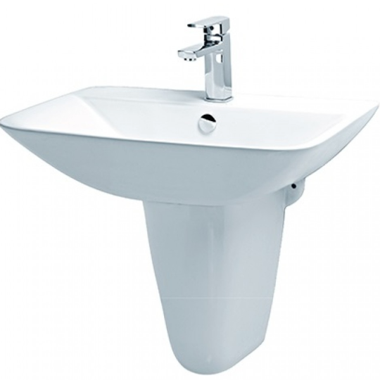 CHẬU RỬA LAVABO CAESAR KÈM CHÂN TREO L2365/P2443
