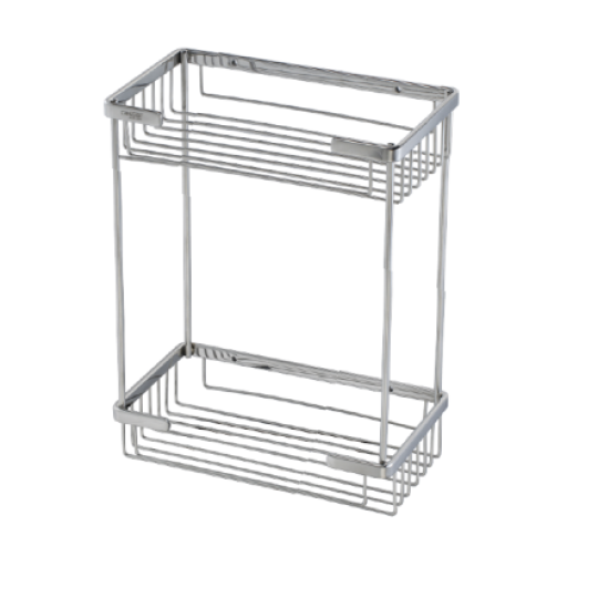 KỆ INOX CHỮ NHẬT HAI TẦNG CAESAR ST859