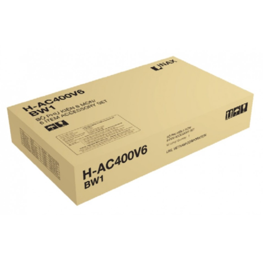 BỘ PHỤ KIỆN PHÒNG TẮM 6 MÓN INAX H-AC400V6 BẰNG SỨ
