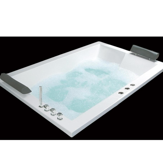 BỒN TẮM CAESAR MT7180L/R(CH) ĐÔI MASSAGE CHÂN YẾM CÓ ĐÈN 1.8M