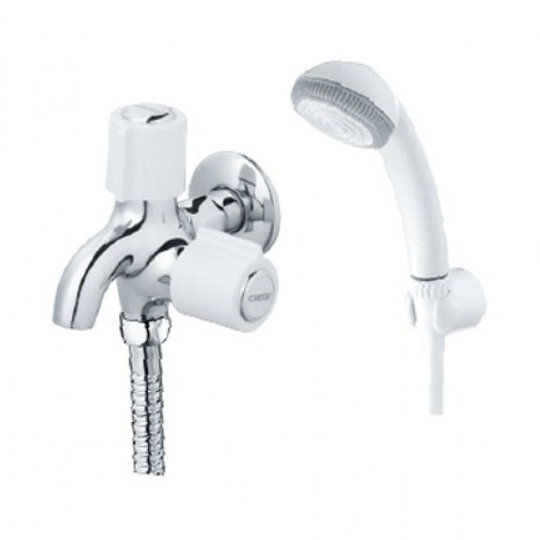 VÒI SEN TẮM LẠNH CAESAR S038CP DÂY NHỰA TAY 1 CHẾ ĐỘ