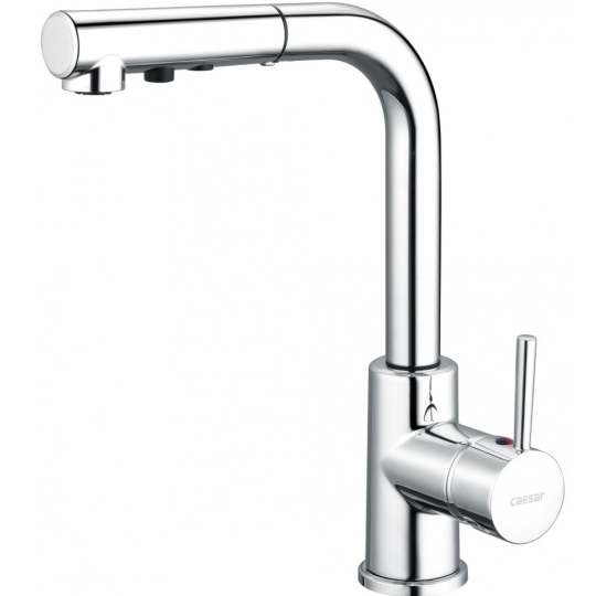 VÒI RỬA CHÉN CAESAR K915C RÚT DÂY NÓNG LẠNH