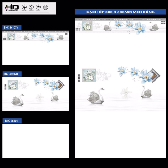 GẠCH ỐP TƯỜNG 30X60 BNC 36104 - 36107D - 36107V