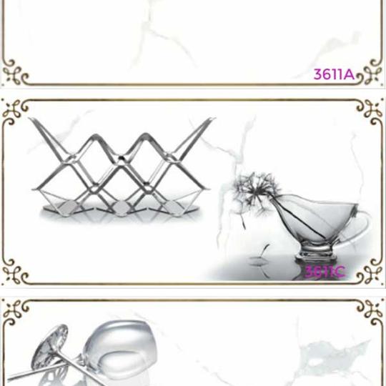 GẠCH ỐP TƯỜNG 30X60 MEN KÍNH KHẮC KIM 3611A - 3611D