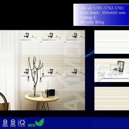 GẠCH ỐP TƯỜNG 30X60 MAXIMOS 5781 - 5783