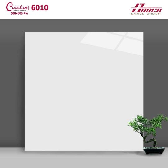 Gạch Lát Nền 60x60 Đá Trắng Trơn Catalan 6010