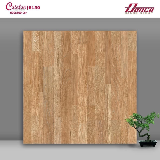 Gạch lát nền 60x60 men sugar giả gỗ Catalan 6150