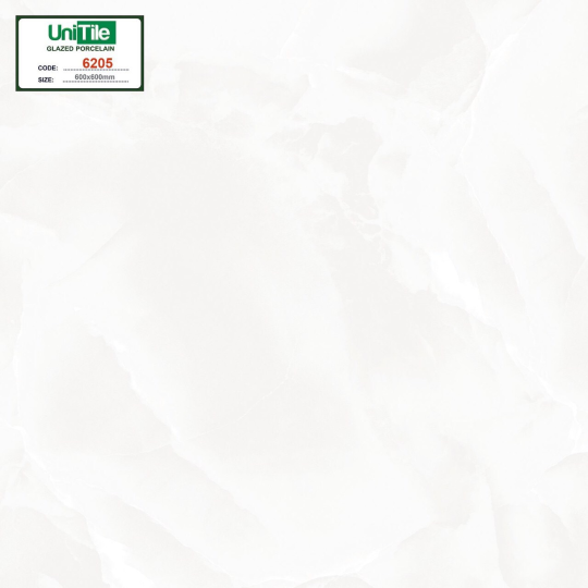 Gạch Lát Nền Vitto 60x60 Bóng Kính Trắng Vân Mây 6205