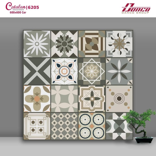 Gạch Lát Nền Trang Trí 60x60 Men Mờ Matt Catalan 6205