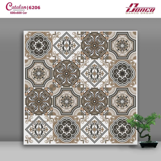 Gạch Lát Nền Trang Trí 60x60 Men Mờ Matt Catalan 6206