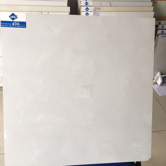 Gạch Lát Nền Vitto 60x60 Bóng Kính Trắng Vân Mây 6763