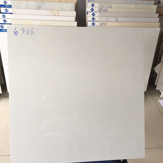 Gạch Lát Nền Vitto 60x60 Bóng Kính Trắng Vân Mây 6766