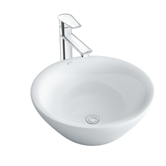 CHẬU RỬA LAVABO INAX L-445V ĐẶT BÀN TRÒN