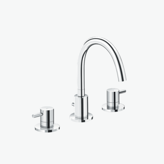 VÒI CHẬU LAVABO INAX LFV-7000B VAN NÓNG LẠNH 3 LỖ
