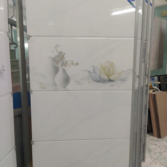 Gạch Ốp Tường Vitto 30x60 Men Bóng Kính Trắng Vân Khói 7621 7622 7623