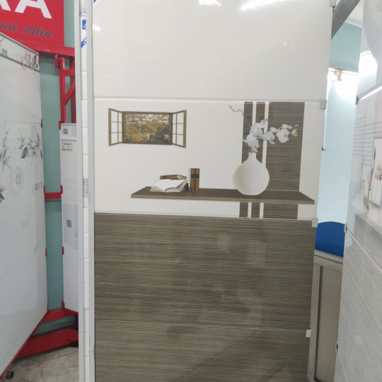 Gạch Ốp Tường Vitto 30x60 Men Bóng Sọc Nâu Vàng 7641 7642 7643