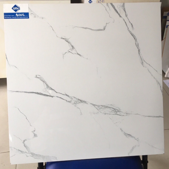 Gạch Lát Nền Vitto 60x60 Bóng Kính Trắng Vân Khói 8008