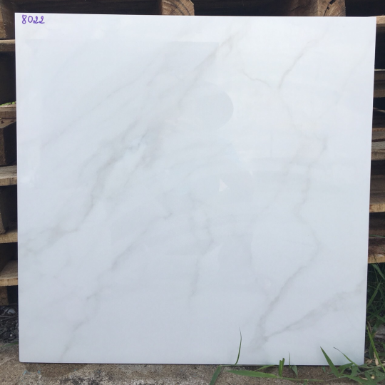 Gạch Lát Nền Vitto 60x60 Bóng Kính Trắng Mây Xám 8022