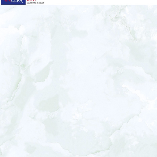 Gạch Lát Nền Vitto 60x60 Bóng Kính Vân Mây Xanh Vincera 8047